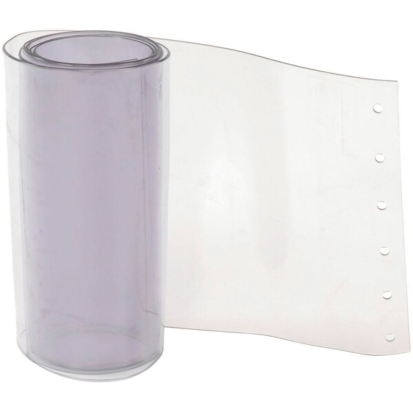 Replacement 12in x 8ft Standard Clear Strip for Strip Curtain Doors